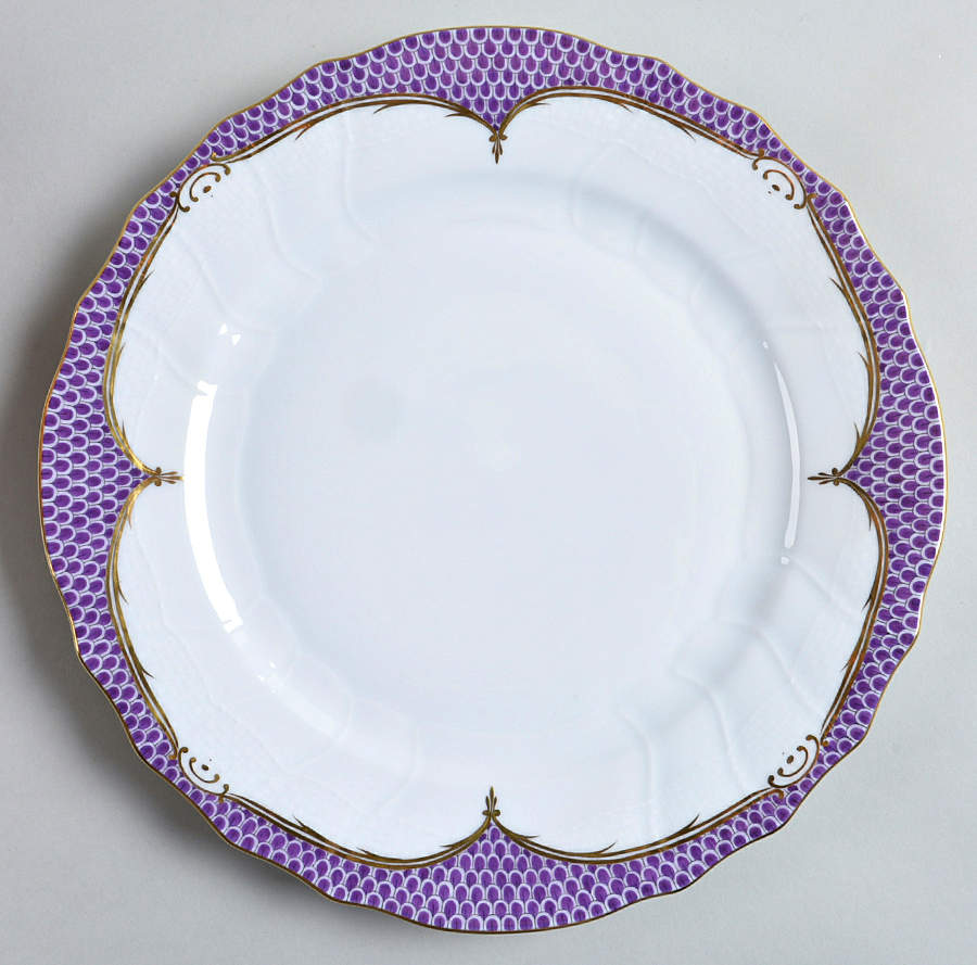 Fish Scale Dinner Plate by Herend-1