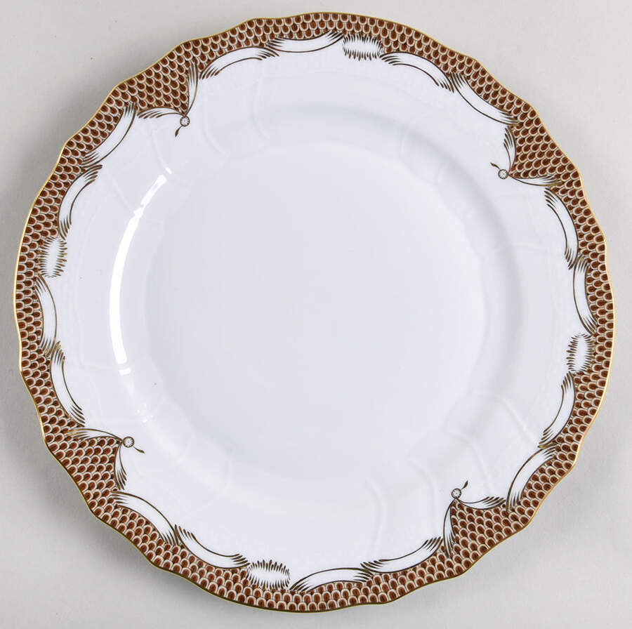 Fish Scale Dinner Plate by Herend-1