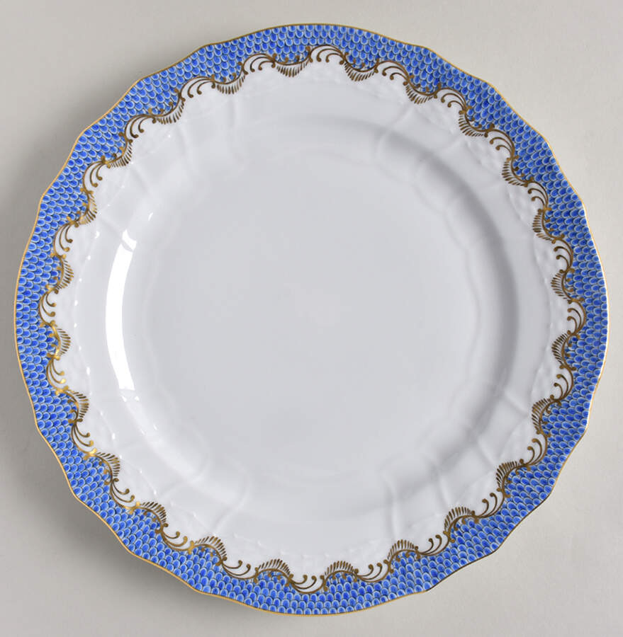 Fish Scale Service Plate (Charger) by Herend-1