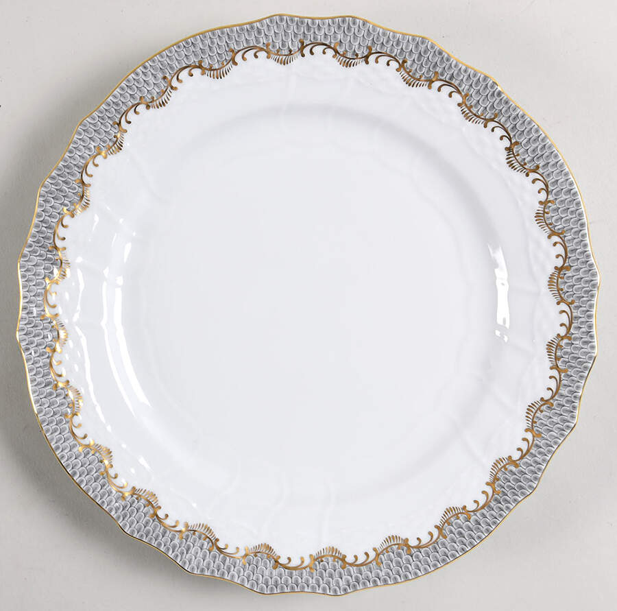 Fish Scale Service Plate (Charger) by Herend-1