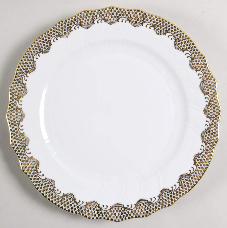 Fish Scale Dinner Plate by Herend-1
