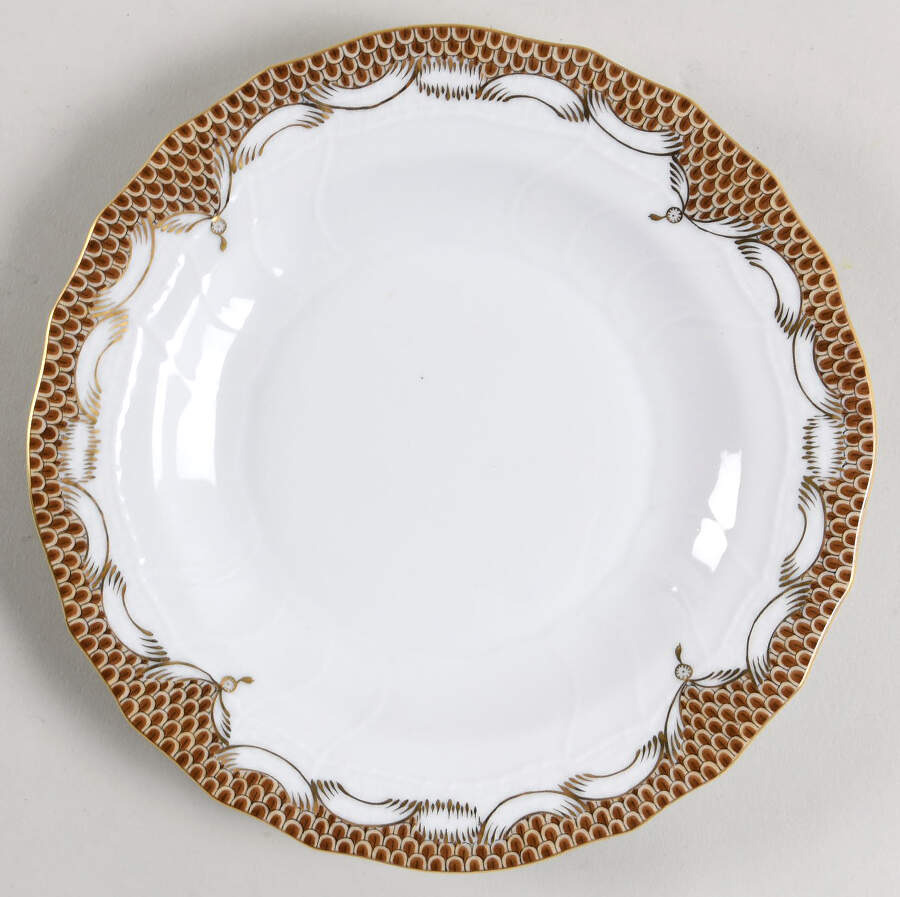 Fish Scale Dessert/Pie Plate by Herend-1