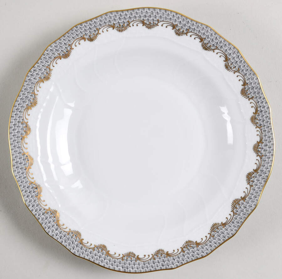 Fish Scale Dessert/Pie Plate by Herend-1
