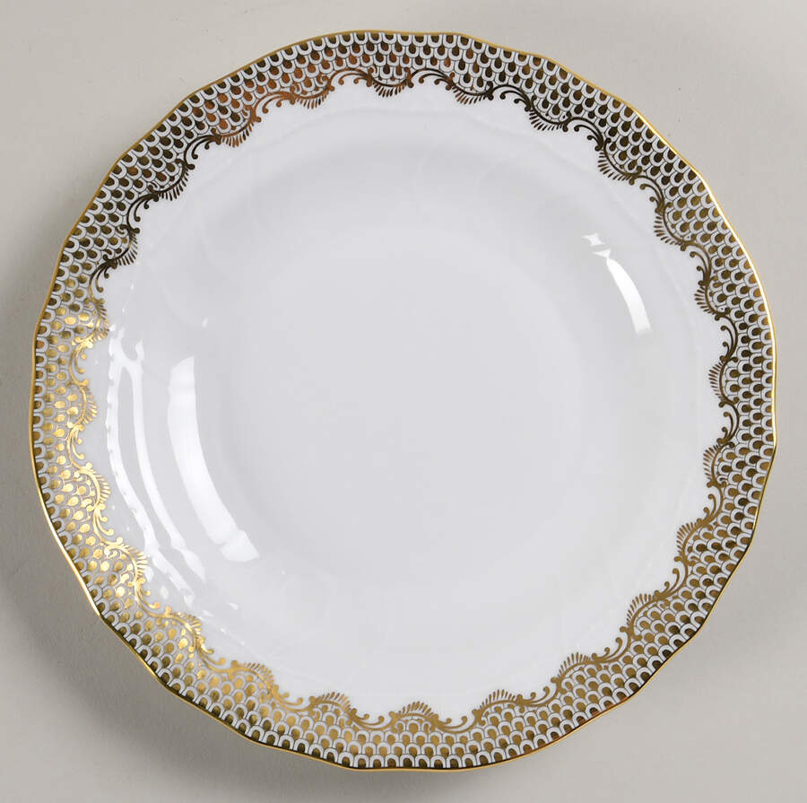 Fish Scale Dessert/Pie Plate by Herend-1