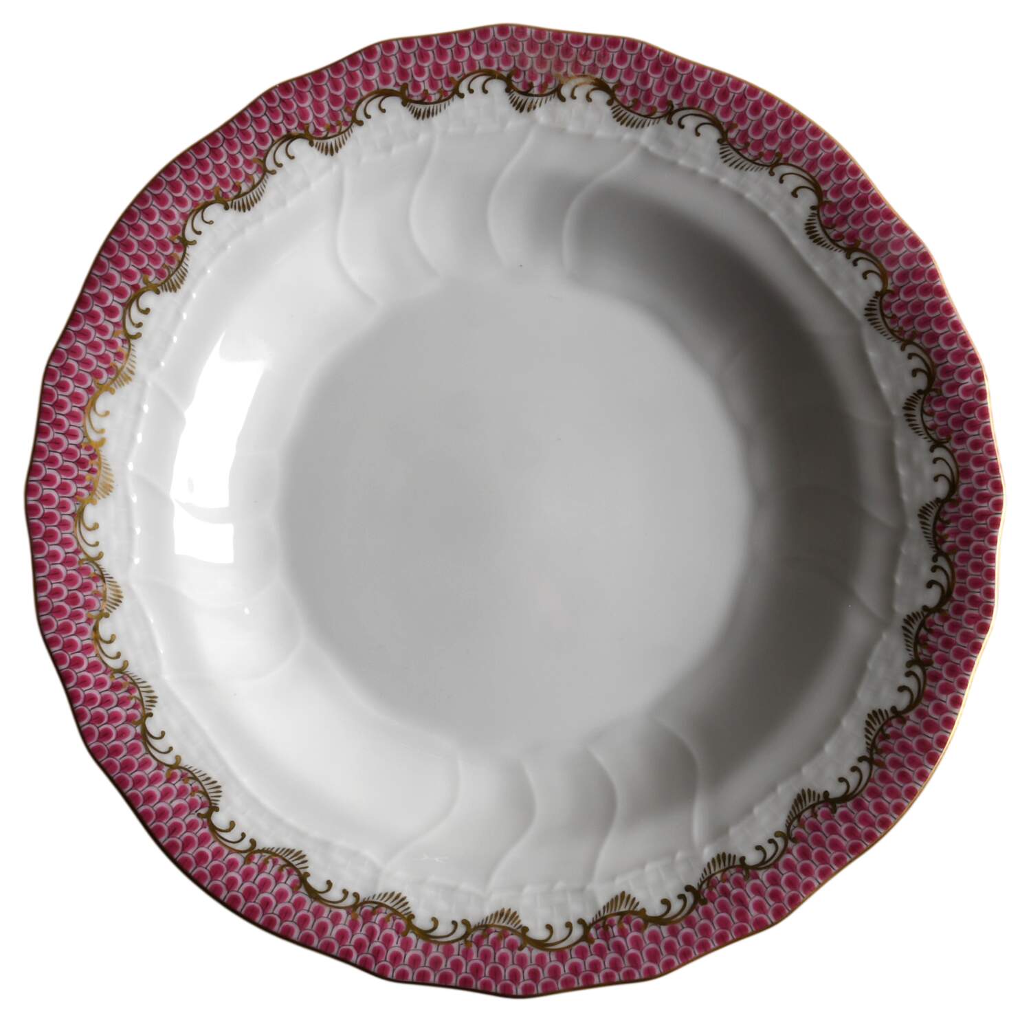 Fish Scale Dessert/Pie Plate by Herend-1