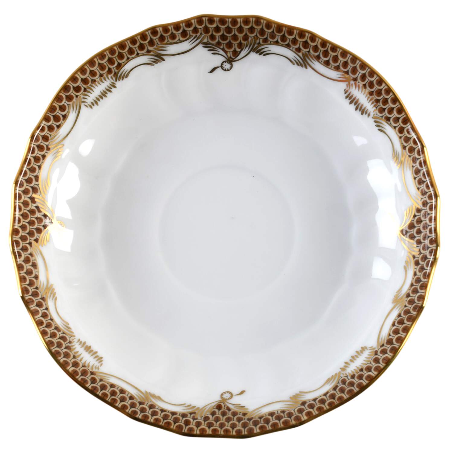 Fish Scale Saucer for Footed Cup by Herend-1