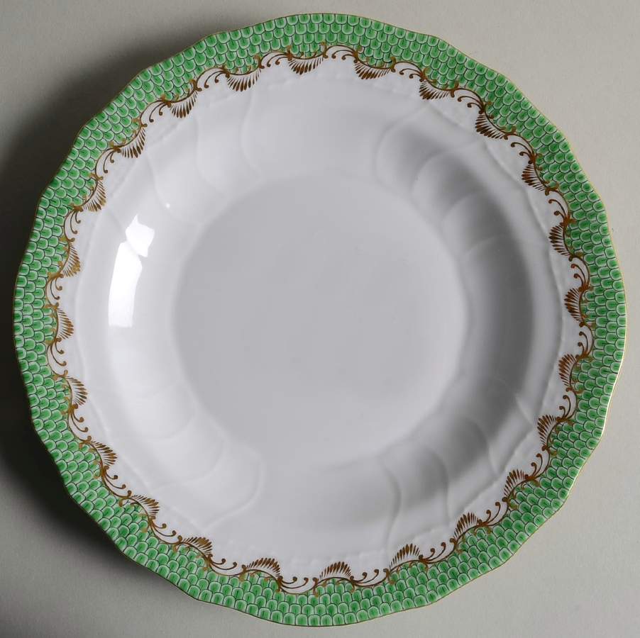 Fish Scale Dessert/Pie Plate by Herend-1