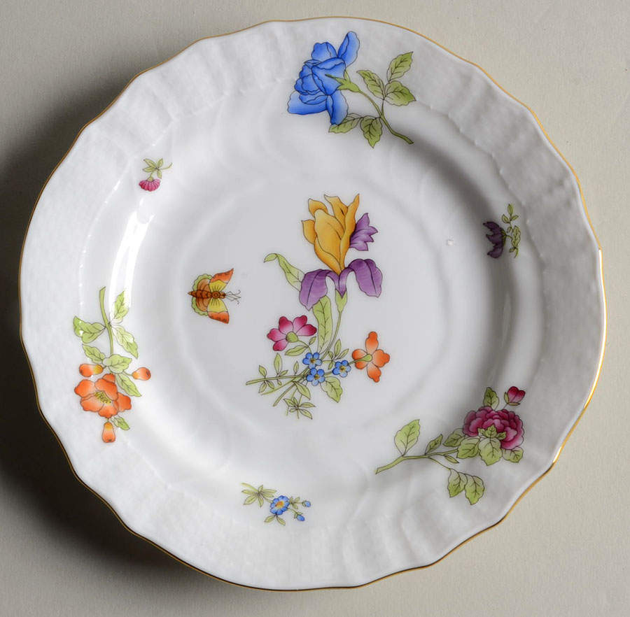 Antique Iris Bread & Butter Plate by Herend-1