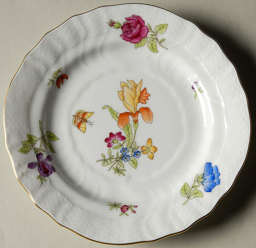 Antique Iris Bread & Butter Plate by Herend-1