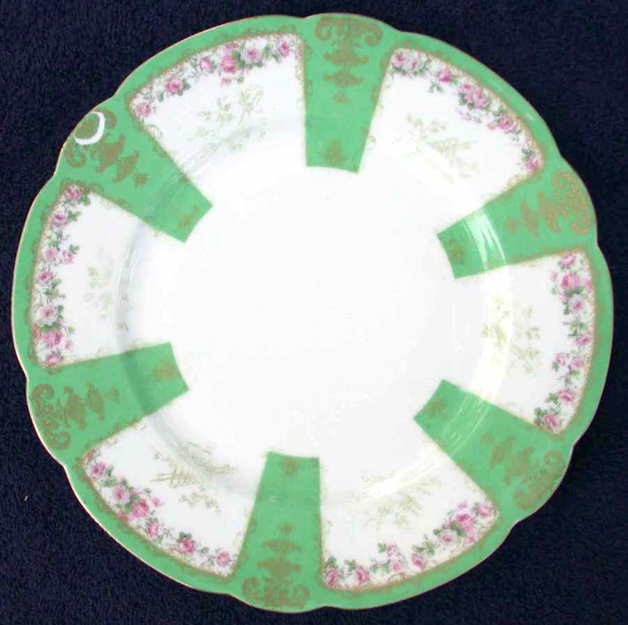 H3631 Light Green Dinner Plate by Haviland-1