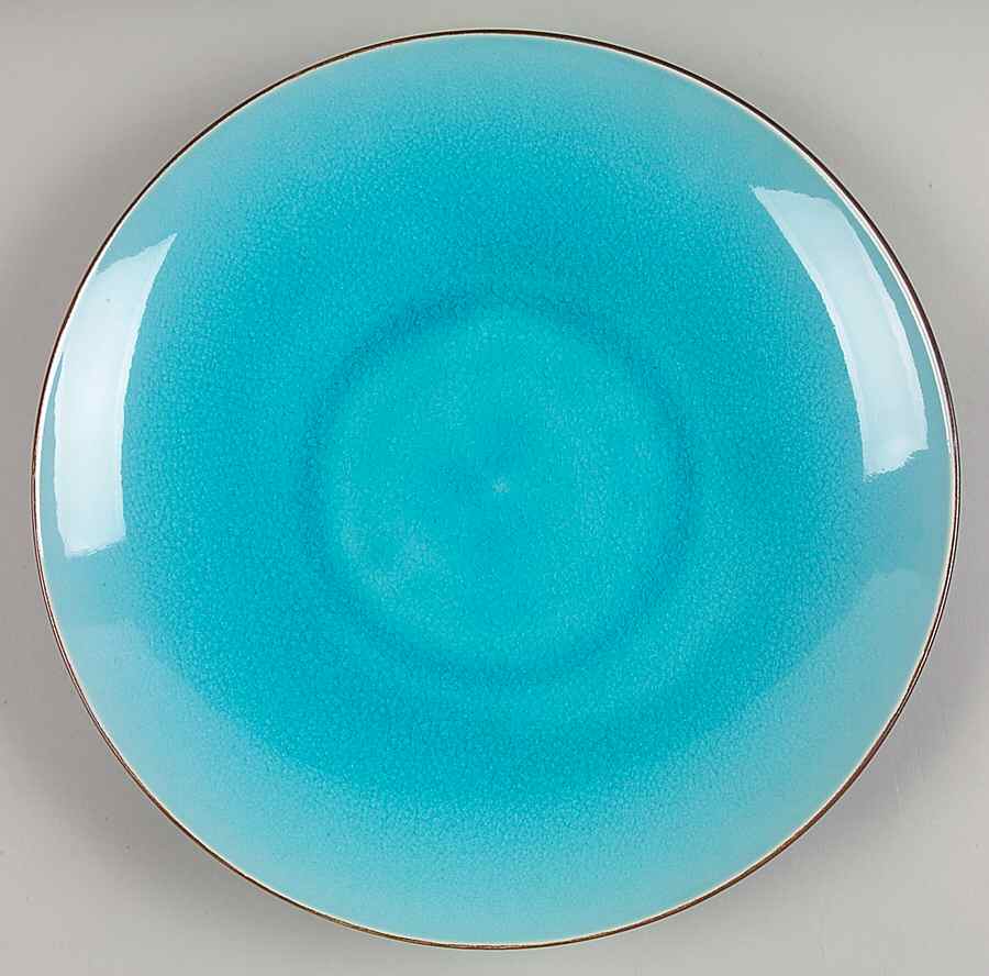 Zazen Turquoise Dinner Plate by Home-1