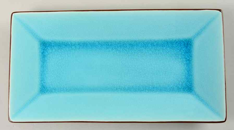 Zazen Turquoise 11" Bread Tray by Home-1