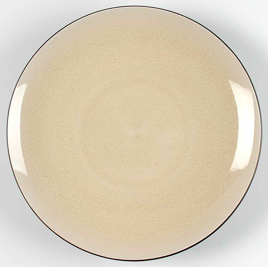 Zazen Cream Dinner Plate by Home-1