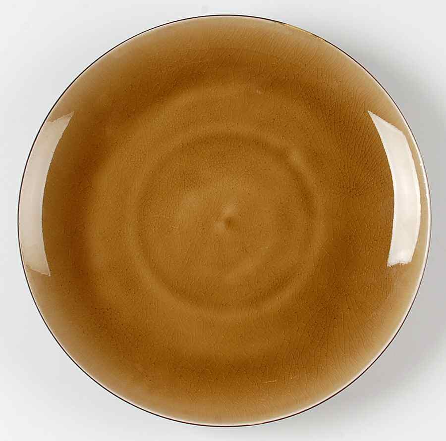 Zazen Honey Dinner Plate by Home-1