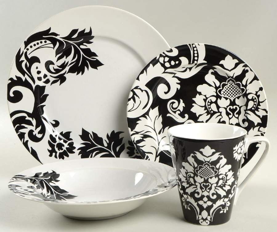Damask 4 Piece Place Setting by Home-1
