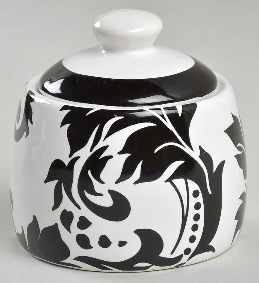 Damask Sugar Bowl & Lid by Home-1