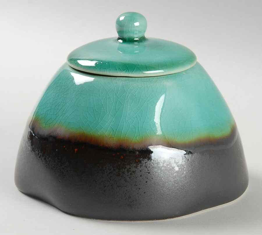 Jade Moon Sugar Bowl & Lid by Home-1