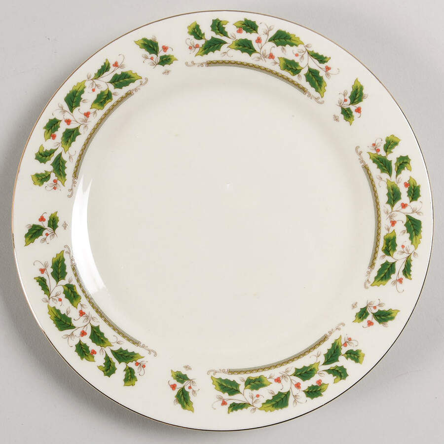 Home for the Holidays Salad Plate by Holly Holiday-1