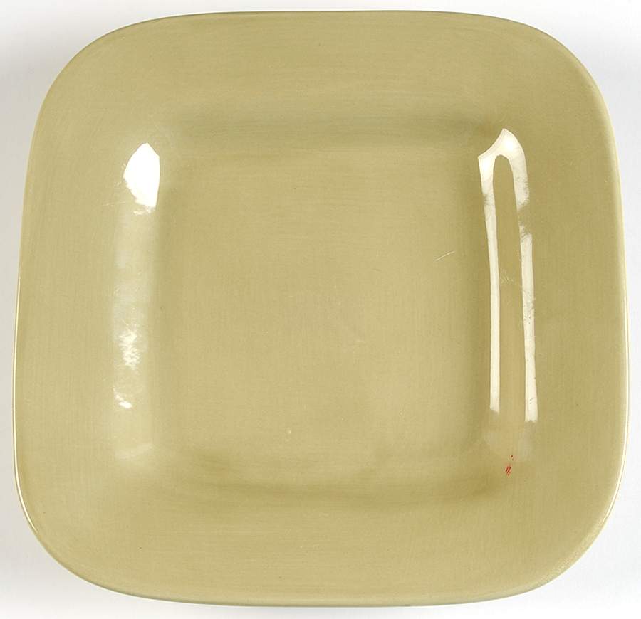 American Simplicity Fern Green Square Salad Plate by Home-1