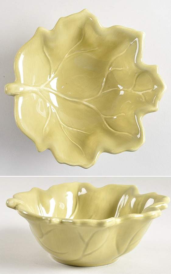 American Simplicity Fern Green 7" Leaf Bowl by Home-1