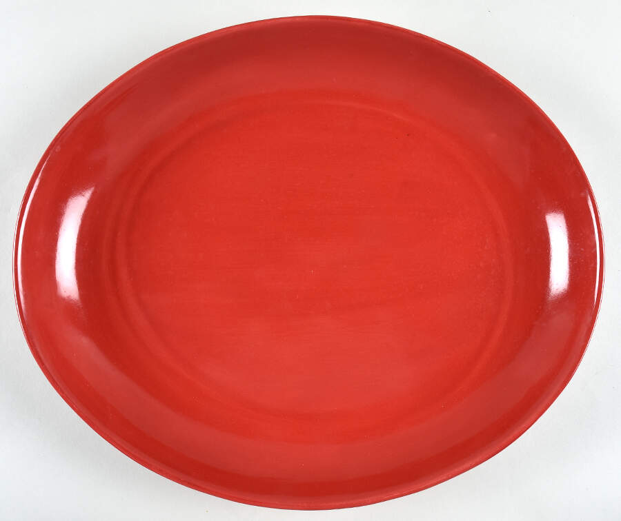 American Simplicity Sangria 15" Oval Serving Platter by Home-1