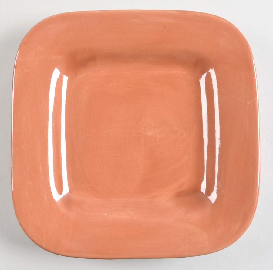 American Simplicity Rust Square Salad Plate by Home-1