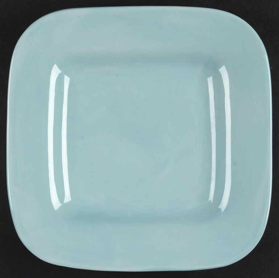 American Simplicity Turquoise Square Salad Plate by Home-1