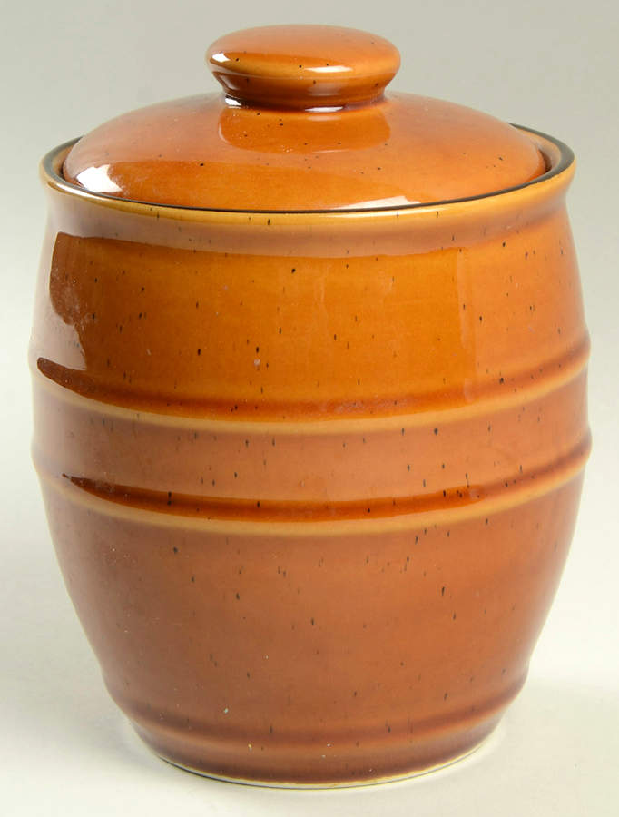 Country Crock Amber Small Canister & Lid by Home Trends-1