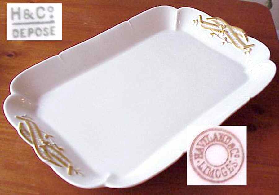 Schleiger 14-1 18" Rectangular Serving Platter by Haviland-1