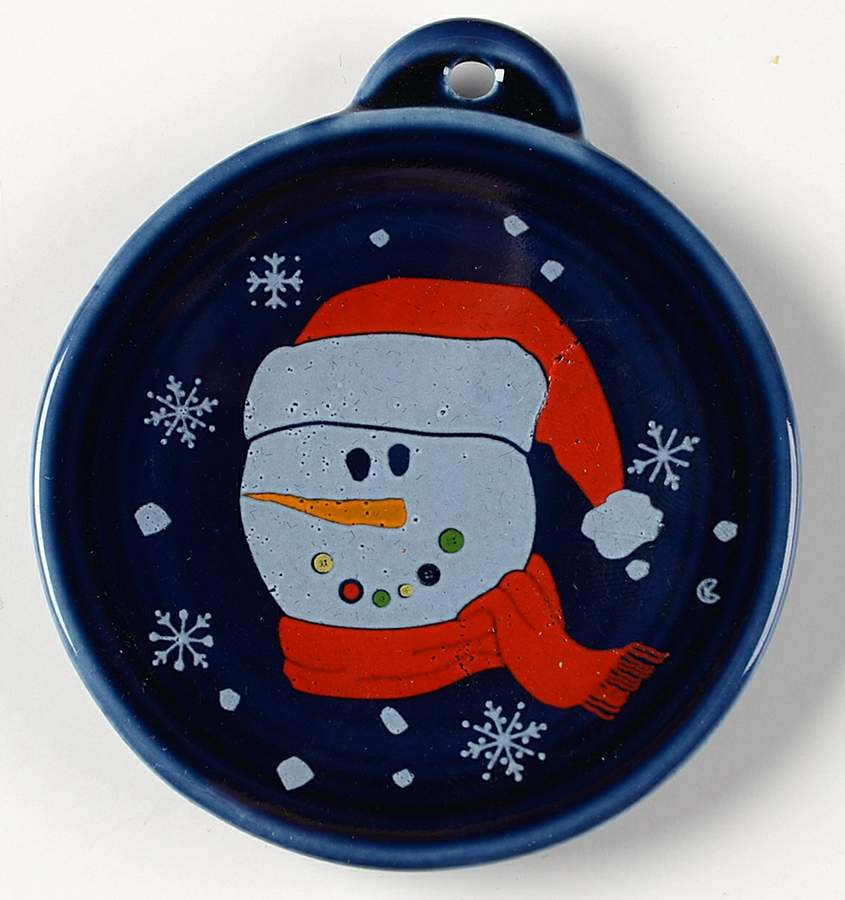 Fiesta Button Snowman Ornament by Homer Laughlin -1