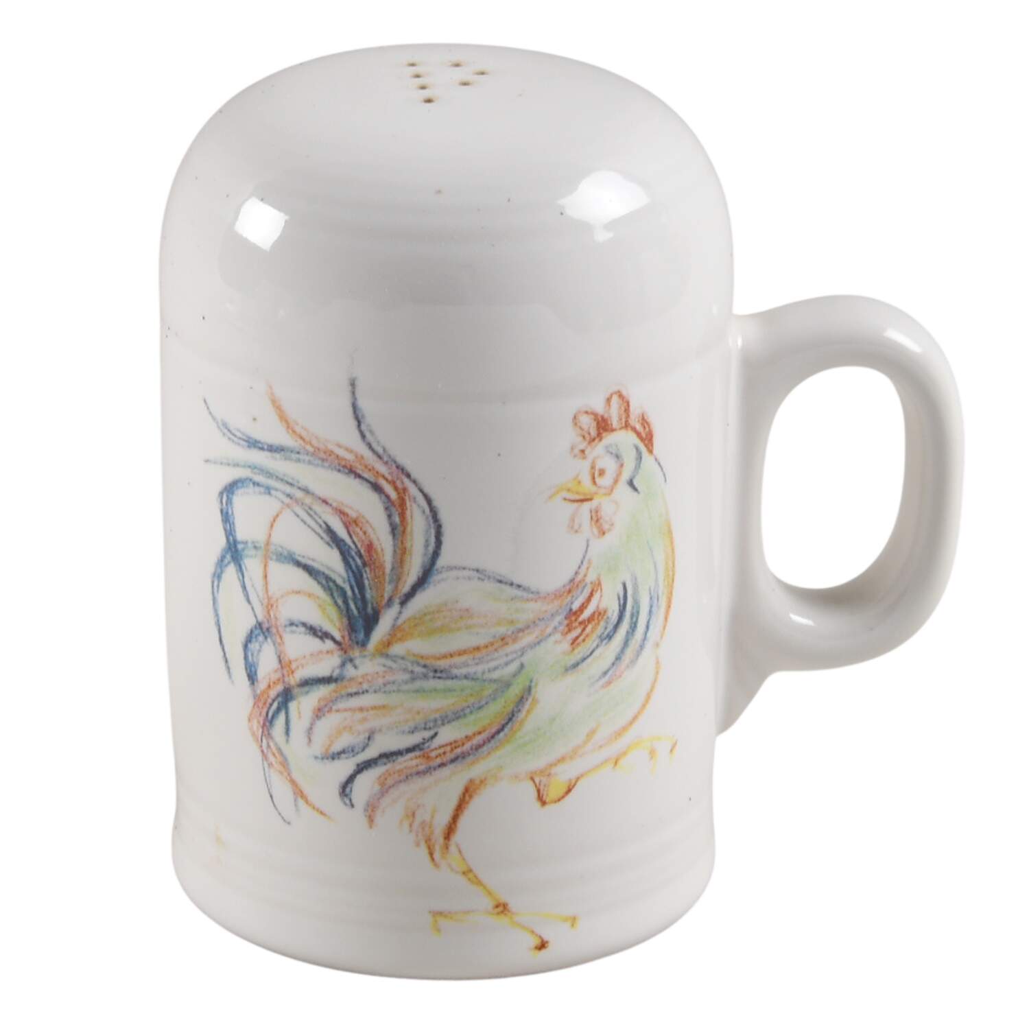Fiesta Rooster Stove Top Pepper Shaker by Homer Laughlin -1