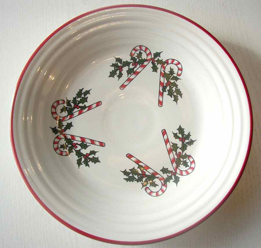 Candy Cane Dinner Plate by Homer Laughlin -1