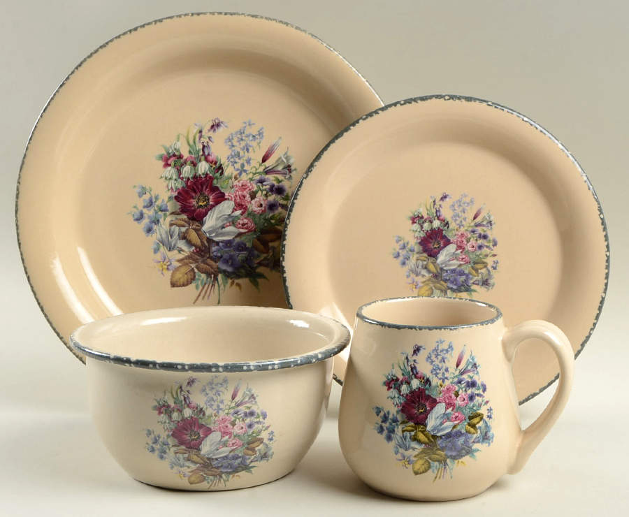 Floral 4 Piece Place Setting by Home & Garden Party-1