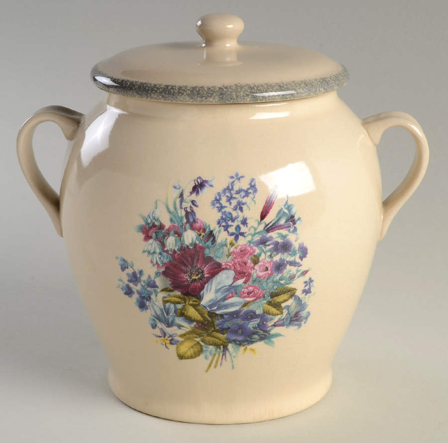 Floral Small Canister & Lid by Home & Garden Party-1