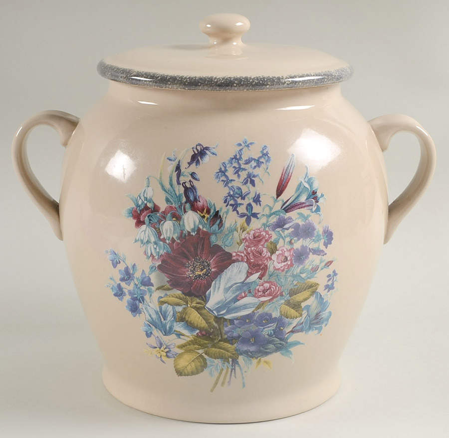 Floral Large Canister & Lid by Home & Garden Party-1