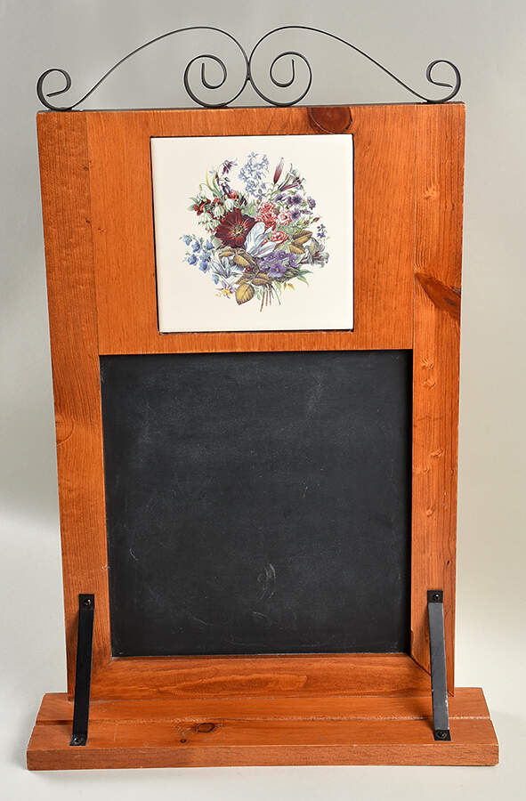 Floral Hanging Chalk Board by Home & Garden Party-1