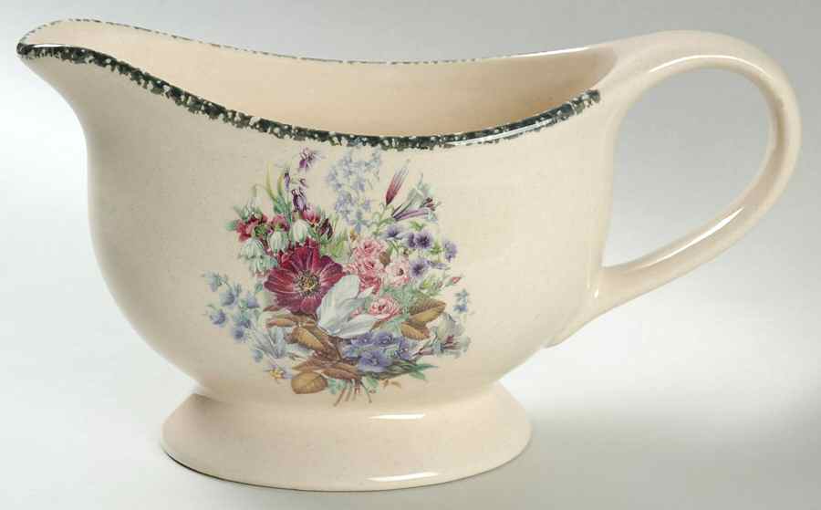 Floral Gravy Boat by Home & Garden Party-1