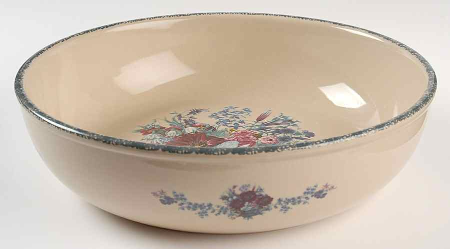 Floral 11" Pasta Serving Bowl by Home & Garden Party-1