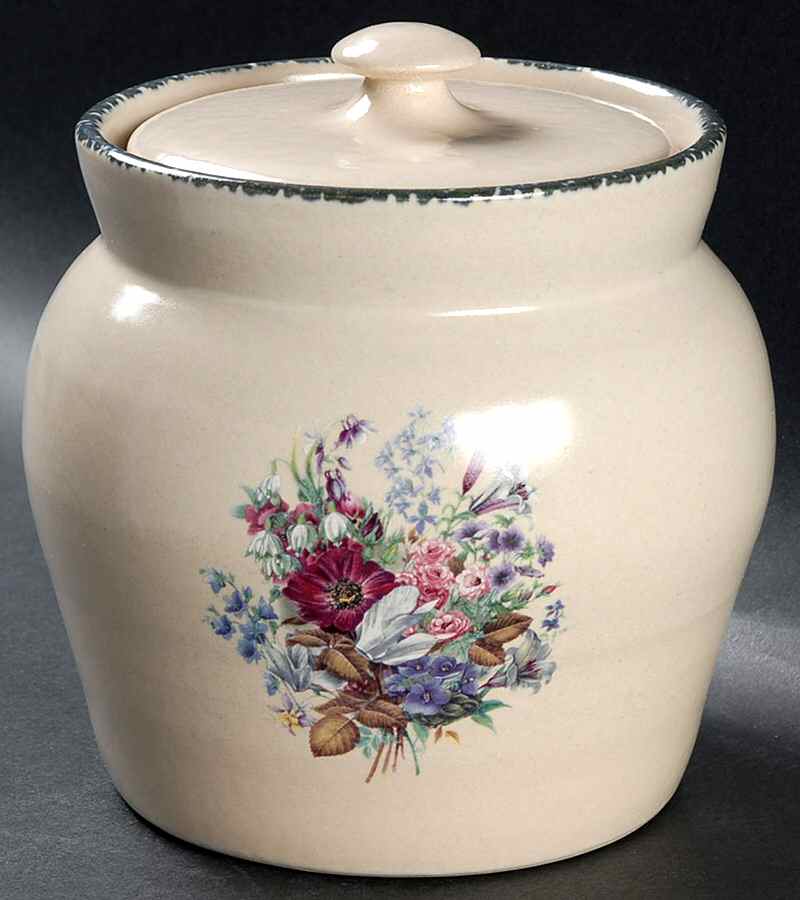 Floral Small Canister & Lid by Home & Garden Party-1