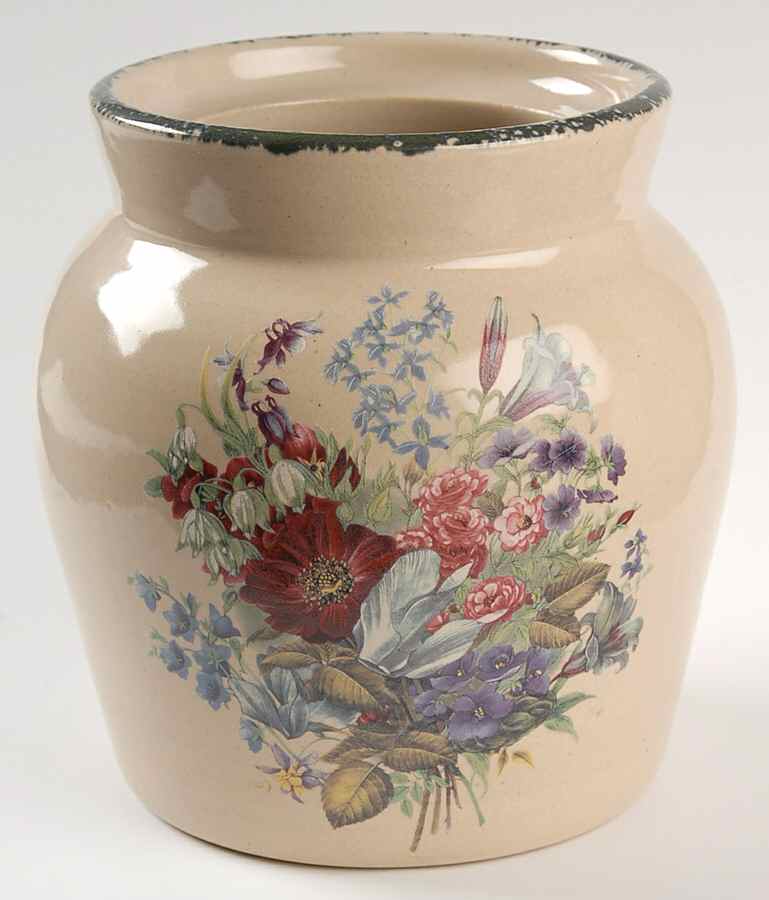 Floral Medium Canister No Lid by Home & Garden Party-1