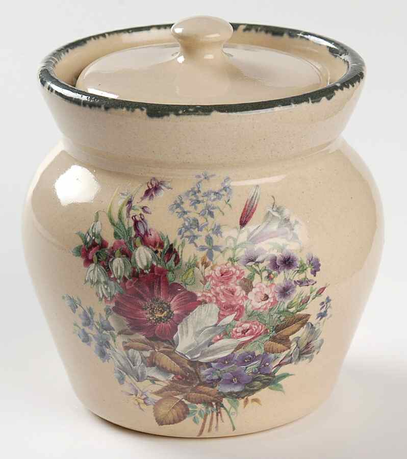 Floral Sugar Bowl & Lid by Home & Garden Party-1