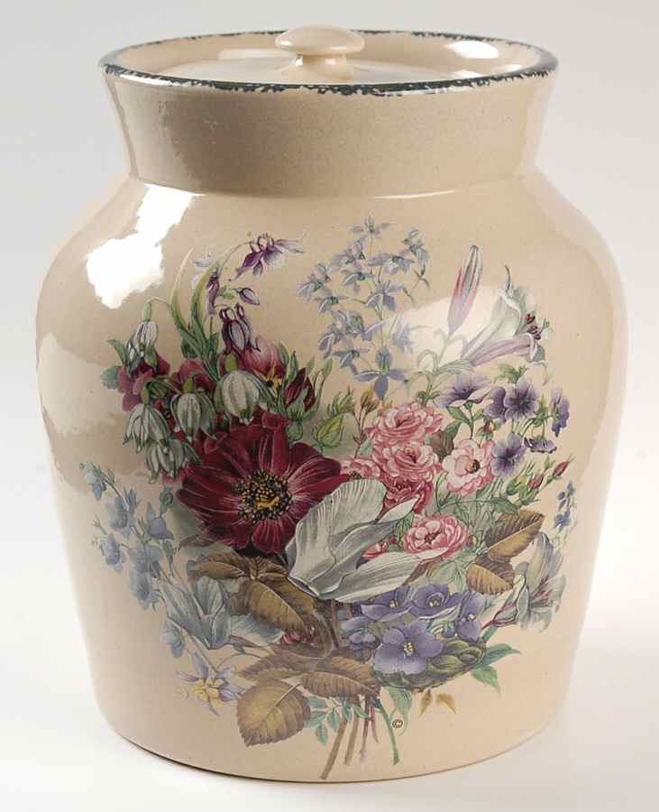 Floral Extra Large Canister & Lid by Home & Garden Party-1