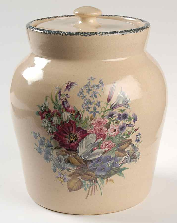 Floral Large Canister & Lid by Home & Garden Party-1