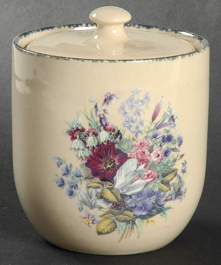 Floral Sugar Bowl & Lid by Home & Garden Party-1