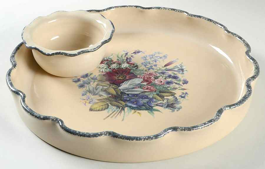 Floral (2 Piece) Chip & Dip Set by Home & Garden Party-1