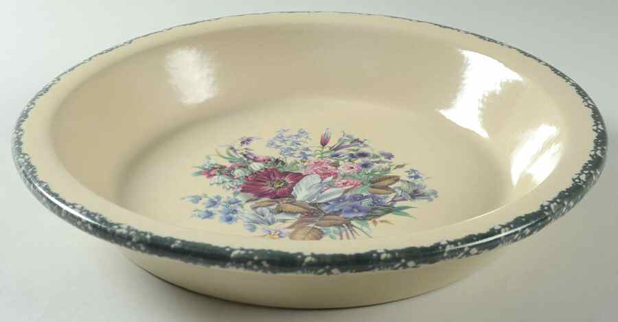 Floral 10" Pie Baking Plate by Home & Garden Party-1