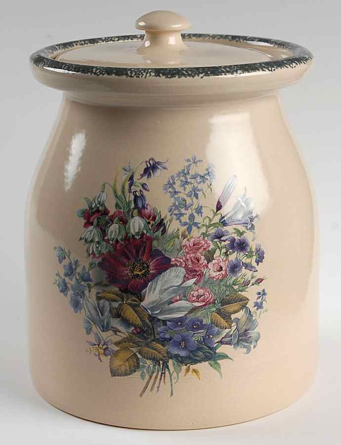 Floral Large Canister & Lid by Home & Garden Party-1