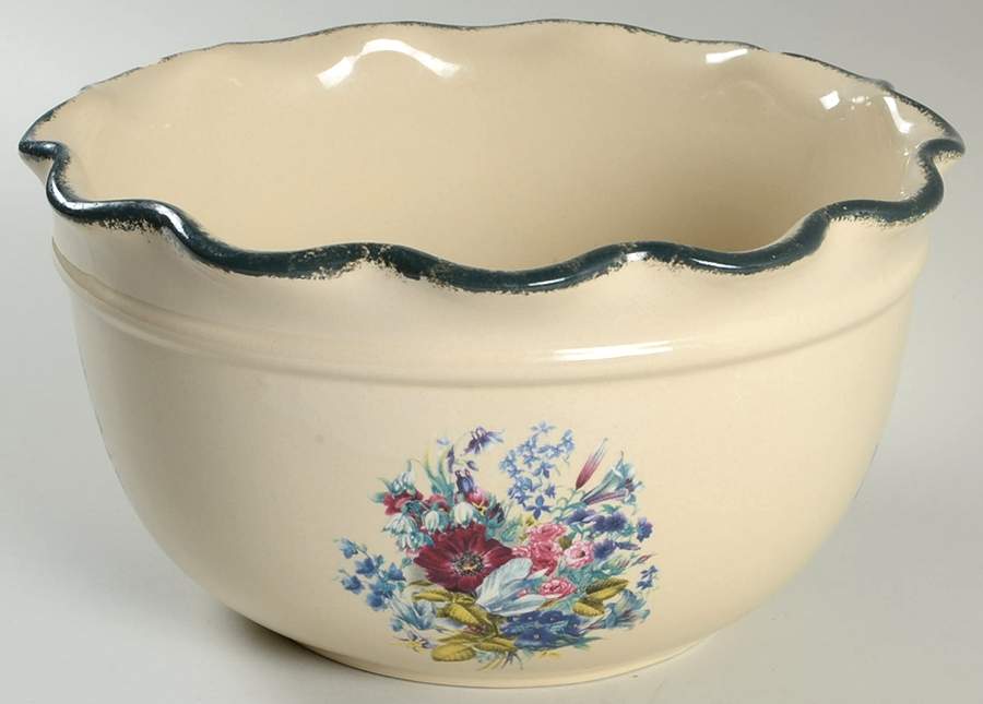 Floral 10" Round Serving Bowl by Home & Garden Party-1