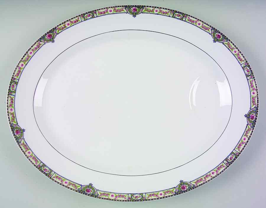Schleiger 344-2 15" Oval Serving Platter by Haviland-1