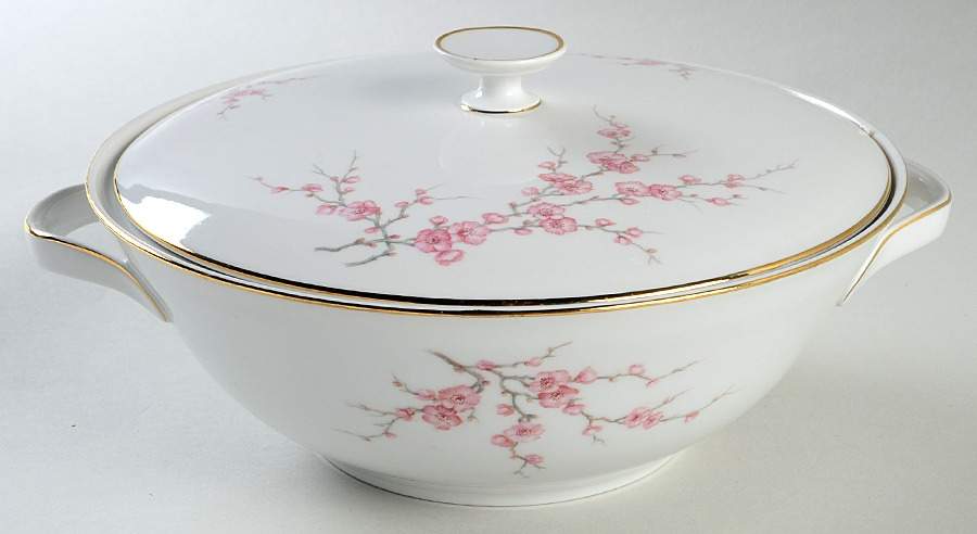 Almond Blossom Round Covered Vegetable by Hutschenreuther-1